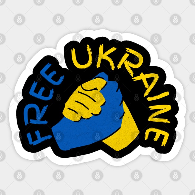 Free Ukraine Sticker by Creatifly Graphic Tees